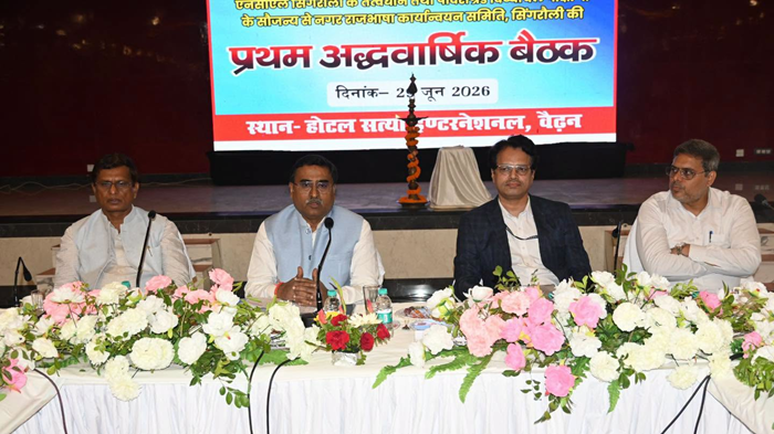 Singrauli Town Official Language Implementation Committee meeting concludes